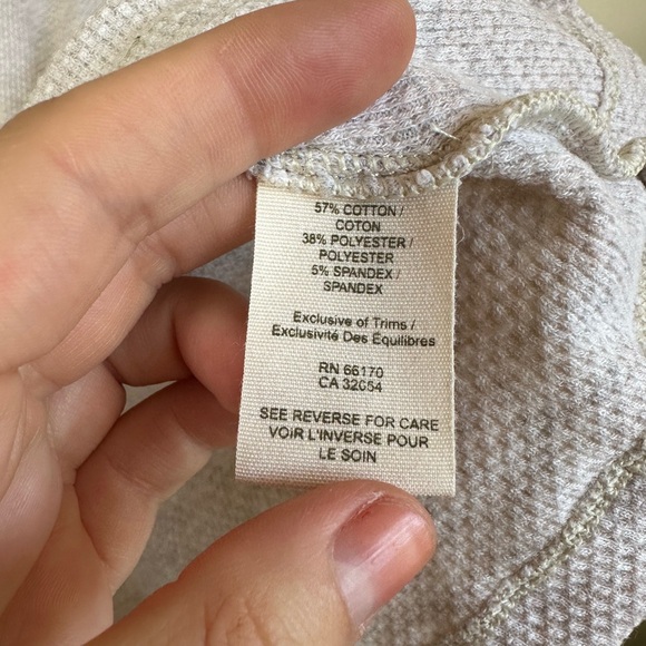 Free People Sequin Thermal Henley Top - Picture 6 of 8